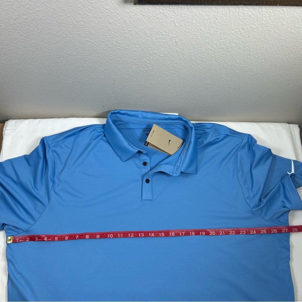 Nike FZ7495-489 Dri-FIT Men's Light Blue Golf Polo Shirt XXL - Picture 10 of 13